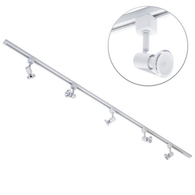 Litecraft Harlem White 5 Head 2M Straight Kitchen Ceiling Light With Led Bulbs from B&Q