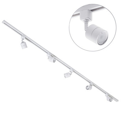 Litecraft Soho White 5 Head 2M Straight Kitchen Ceiling Light With Led Bulbs from B&Q