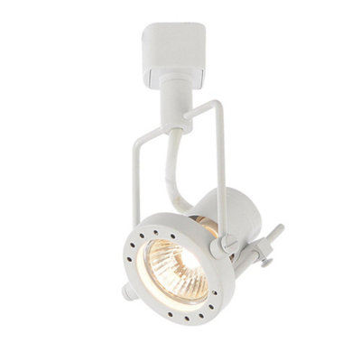 Litecraft Greenwich White Gu10 Single Track Circuit Spotlight Head from B&Q