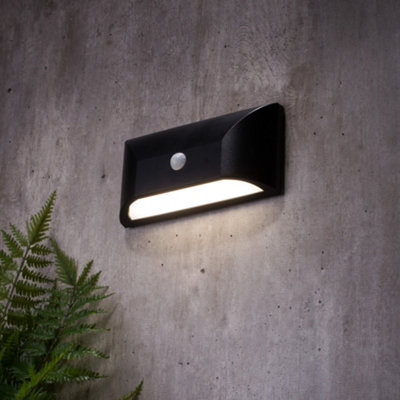 Litecraft Truro Black Outdoor Wall Light With Pir Sensor from B&Q