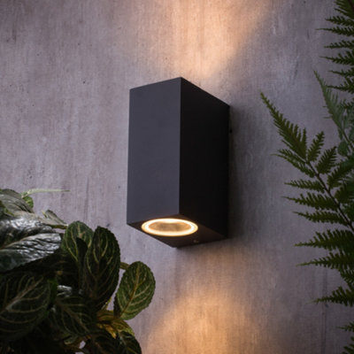 Litecraft Richmond Anthracite 2 Lamp Outdoor Wall Light from B&Q