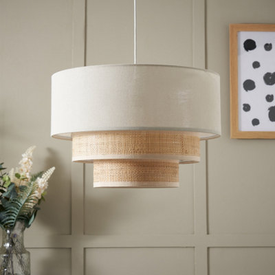 Inlight Lano Natural Rattan Round Lamp Shade (D)40Cm from B&Q