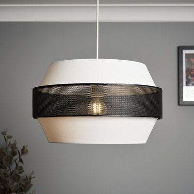 Inlight Webb Ivory Multi-Layer Round Lamp Shade (D)40Cm from B&Q