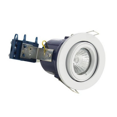 Forum Lighting Forum Electralite Ela-27466-Wht Yate Fixed Fire Rated Adjustable DownlightWhite (11955) from B&Q