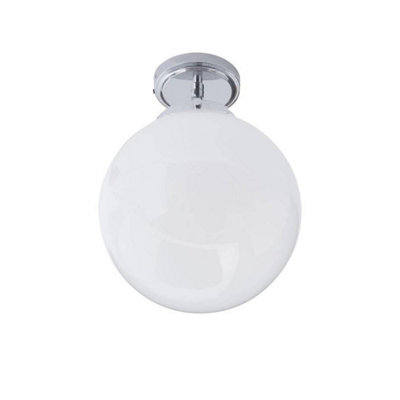 Forum Lighting Forum Spa Spa-31309-Chr Porto Single Semi-Flush Ceiling LightChrome (5715) from B&Q