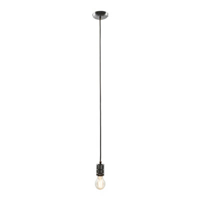 Inlight Milled Pewter Effect E27 Cable Light Set from B&Q