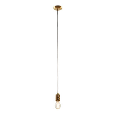 Inlight Milled Warm Brass E27 Cable Light Set from B&Q
