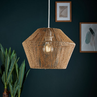 Inlight Amalthea Natural Rattan Diamond Lamp Shade (D)30Cm from B&Q