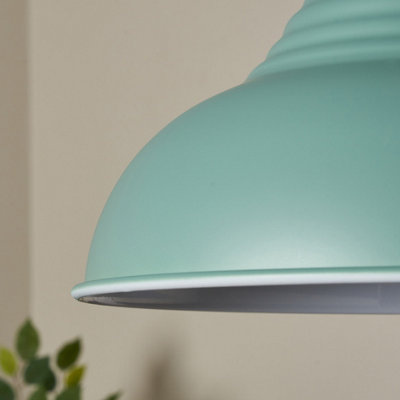 Inlight Lucia Green Pendant Round Light Shade (D)30Cm from B&Q
