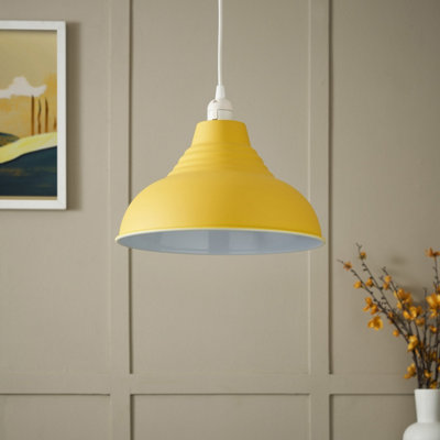 Inlight Lucia Ochre Pendant Round Light Shade (D)30Cm from B&Q