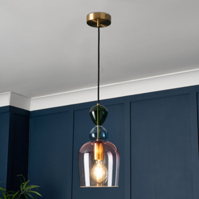 Litecraft Visconte Vietri Brass Ceiling Pendant from B&Q