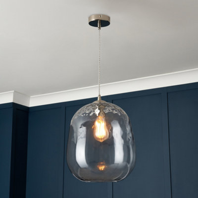 Litecraft Visconte Minori Nickel Ceiling Pendant from B&Q