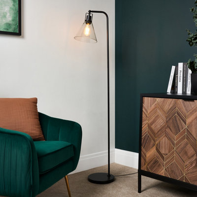 Inlight Dafyd Matt Black Led Floor Lamp from B&Q