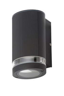 B&Q -  Zn-35593-Blk Helix Alum Gu10 Max 35W SingleAnthracite Light