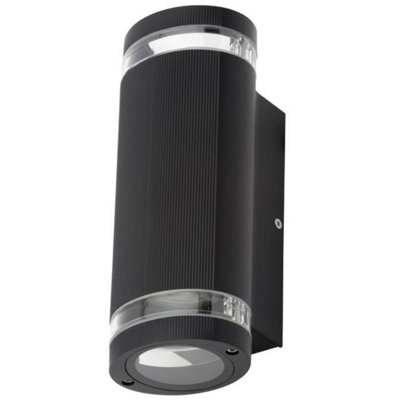 Forum Lighting Forum Zinc Zn-35594-Blk Helix Twin Up/down Wall LightBlack (12008) from B&Q