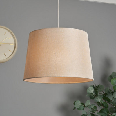 Inlight Ponte Champagne Metallic Effect Contemporary Cylinder Light Shade (D)30Cm from B&Q