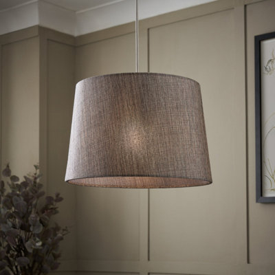 Inlight Ponte Blue Metallic Effect Contemporary Cylinder Light Shade (D)30Cm from B&Q