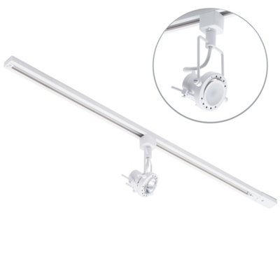 Litecraft Greenwich White 1 Head 1M Straight Kitchen Ceiling Light With Led Bulbs from B&Q