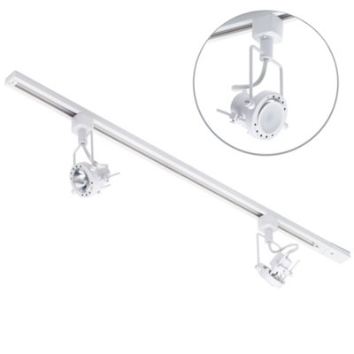 Litecraft Greenwich White 2 Head 1M Straight Kitchen Ceiling Light With Led Bulbs from B&Q