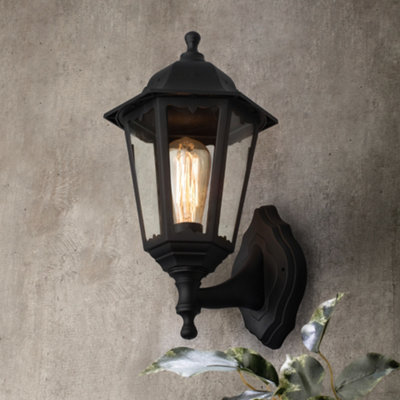 Litecraft Neri Black Outdoor Wall Light from B&Q