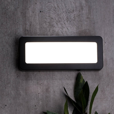 Litecraft 5 Watt Anthracite Led Opal Outdoor Surface Brick Wall Light from B&Q