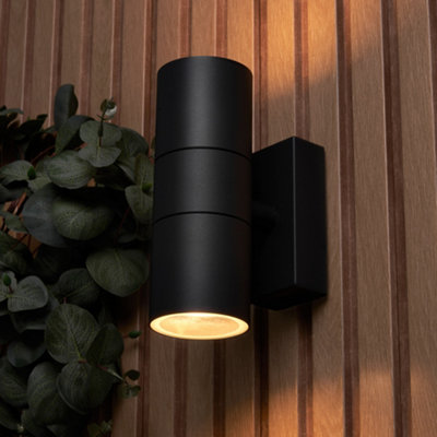 Litecraft Kenn Black Up And Down Outdoor Wall Light from B&Q