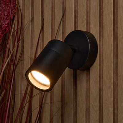 Litecraft Kenn Black Adjustable Outdoor Wall Light from B&Q