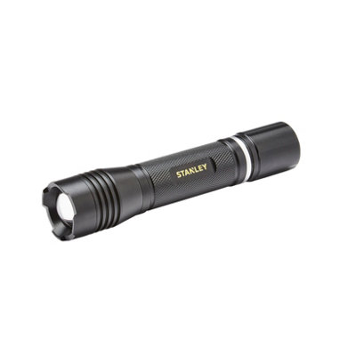 Stanley Black Rechargeable 650Lm Led Battery-Powered Torch from B&Q
