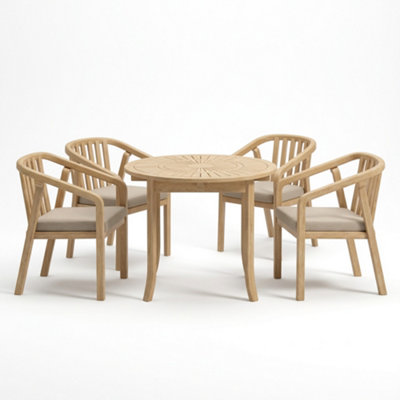 Royalcraft Riven Dining Chair Pack Of 4 from B&Q