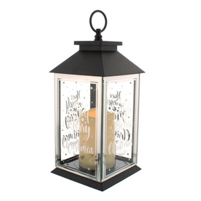 Christmas Lantern With Battery Operated CandleHave Yourself A Merry Christmas from B&Q