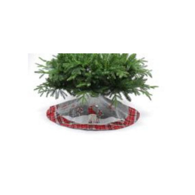 Christmas Tree Skirt Gonk (Grey With Tartan Cuff) from B&Q