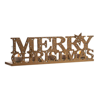 Christmas Tea Light Candle HolderMerry Christmas from B&Q
