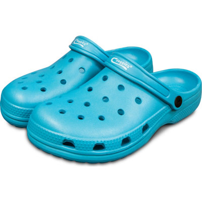 Town & Country Outdoor & Home Casual Cloggies Teal Size 6 from B&Q
