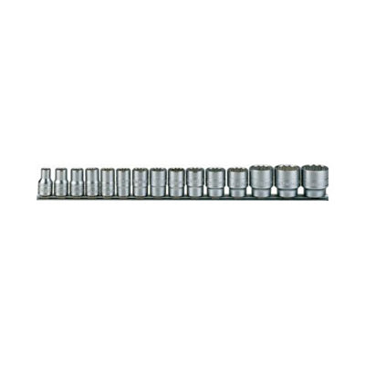Mehr 1/2 Dr Socket Set Reg 12Pt 15-Pce Qty 1 Set Teng Tools from B&Q