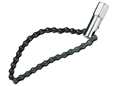 Teng Tools Teng 9120 9120 Oil Filter Wrench Chain Strap 120mm Cap 1/2In Drive Ten9120 from B&Q