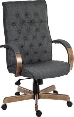 Teknik Warwick Executive Chair Grey Fabric from B&Q