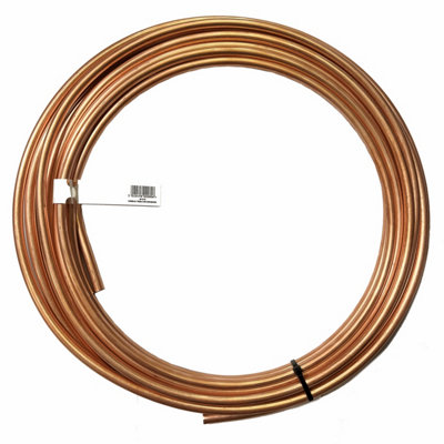 10mm X 10M Copper Coil Plain Microbore Yorkshire Copper Pipe For Plumbing Or Heating from B&Q