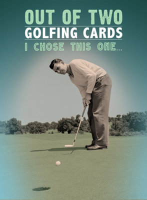 Golf Birthday Card Hole In One Card With A Hole In The Middle