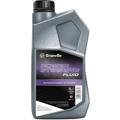 Granville Power Steering Fluid Synthetic Oil Based Hydraulic Lubricant 1L 0231 from B&Q