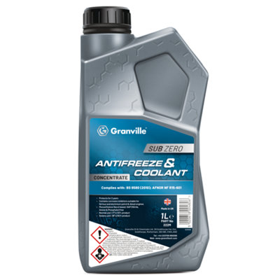 Granville Sub-Zero Blue Concentrate Antifreeze & Summer Coolant 1 Litre from B&Q