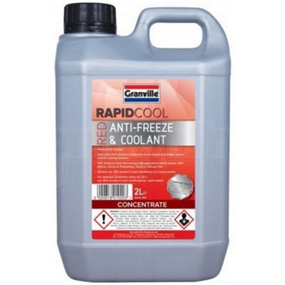 Granville Rapid Cool Red Anti Freeze & Summer Coolant Pink Antifreeze 2 Litre from B&Q