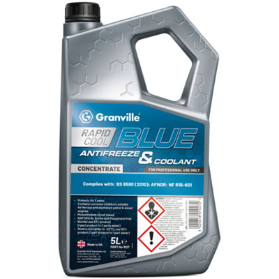 Granville Chemicals Granville Rapid Cool Anti Freeze 5 Litre Blue
