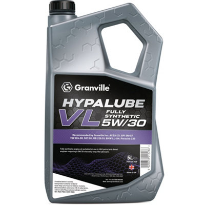 Granville Engine Oil Hypalube Vl Fs 5W/30 Fully Synthetic Lubricant 5 Litres from B&Q
