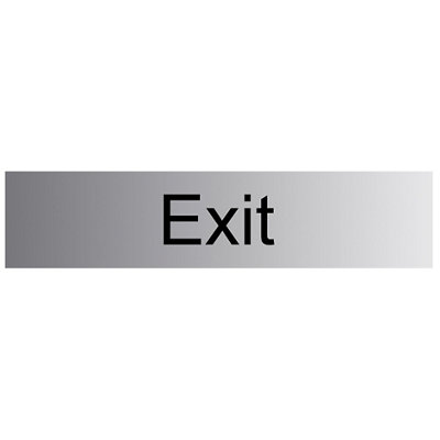 The House Nameplate Company Exit Self-Adhesive Labels(H)50mm (W)225mm from B&Q