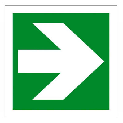 The House Nameplate Company Lateral Arrow Self-Adhesive Labels(H)150mm (W)150mm from B&Q