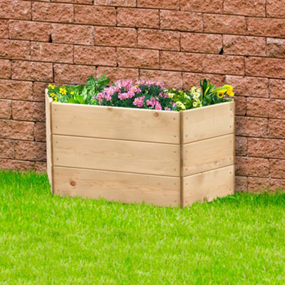 Greena Wooden Raised Wall Planter  90CmH45Cm from B&Q