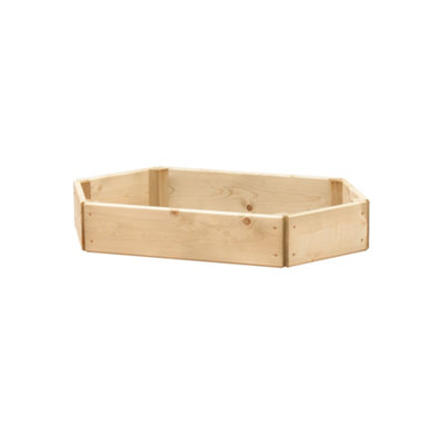 B&Q -  Extended Hexagonal Wooden Raised Bed 60 X 30CmH15Cm