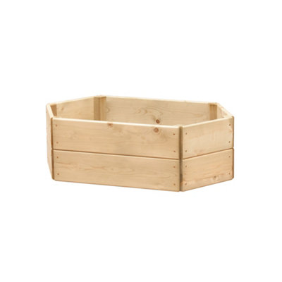 B&Q -  Extended Hexagonal Wooden Raised Bed 60 X 30CmH30Cm