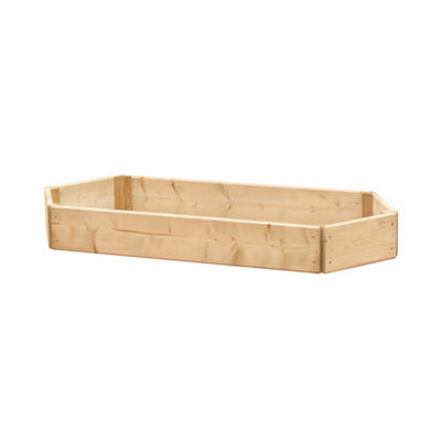 B&Q -  Extended Hexagonal Wooden Raised Bed 90 X 30CmH15Cm