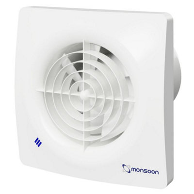 National Ventilation Monsoon Mons100T Bathroom Extractor Fan With Timer from B&Q